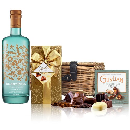 Silent Pool Gin 70cl And Chocolates Hamper